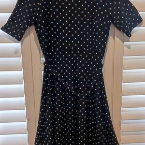 Anne Klein Black and White Polka Dot Dress